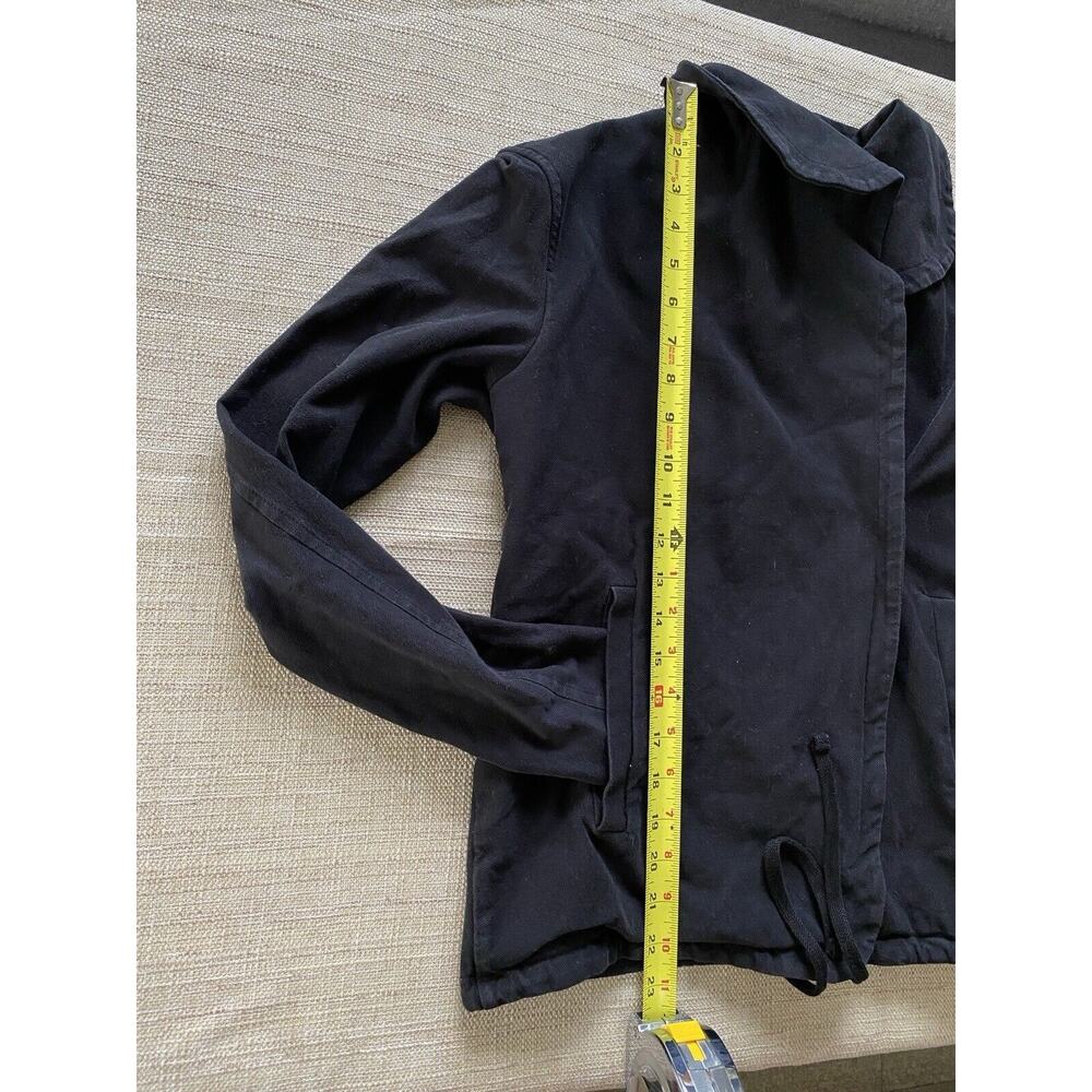 JAMES PERSE Women’s Cotton Blend riders jacket Black Stretch Moto 1 - Picture 5 of 10